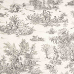 Toile de Jouy en coton – Fond blanc - Ribes y Casals