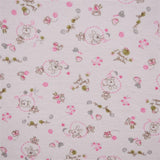 Tissu Tondu Dessins Roses - Ribes y Casals
