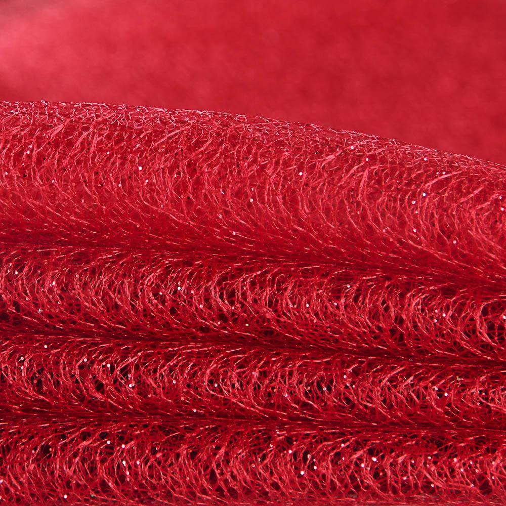 Retal Tul Araña Rojo 185x150 cm - Ribes y Casals