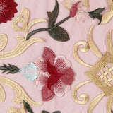 Tulle Brodé Floral Bordeaux - Ribes y Casals