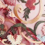 Tulle Brodé Floral Bordeaux - Ribes y Casals