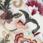 Tulle Brodé Floral Rose - Ribes y Casals