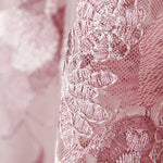 Tulle Brodé De Fleurs Malva - Ribes y Casals