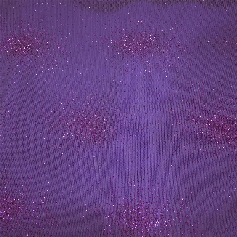 Tulle élastique violet pailleté - Ribes y Casals