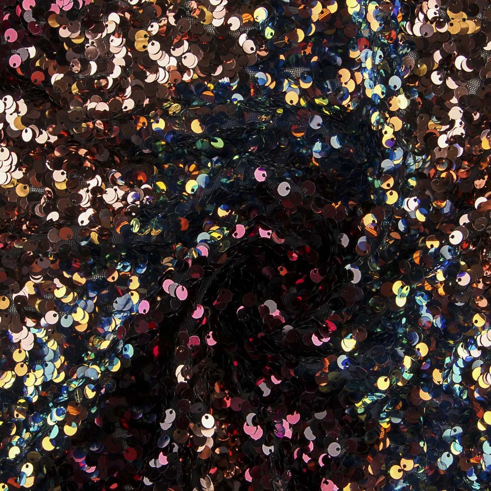 Tulle Sequin Chevron Multicolore - Ribes y Casals