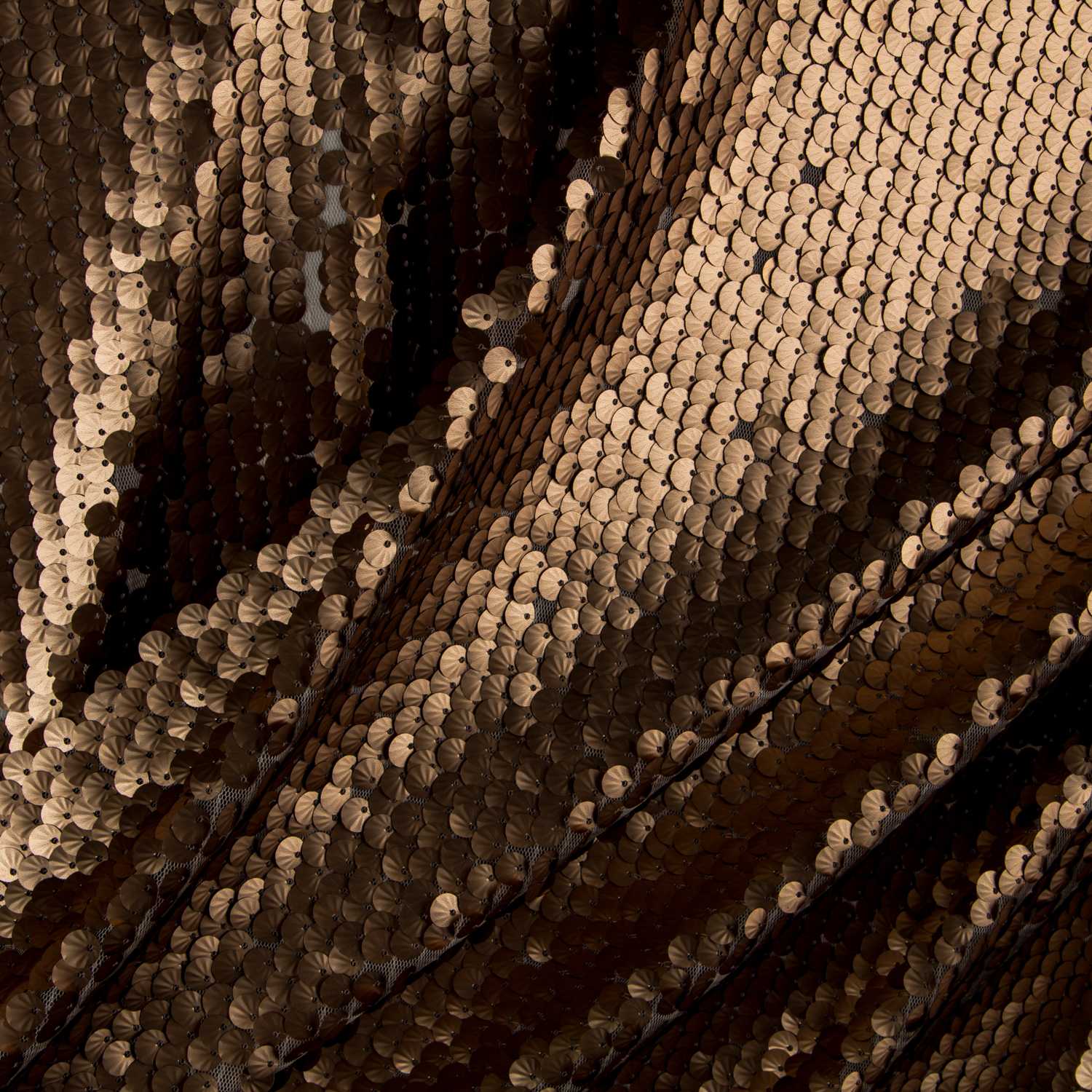 Tulle Paillettes Coquilles Dorée Or - Ribes y Casals