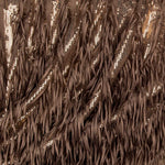 Tulle Franges Sequin Camel - Ribes y Casals