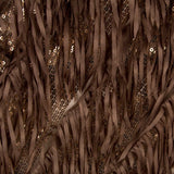 Tulle Franges Sequin Camel - Ribes y Casals