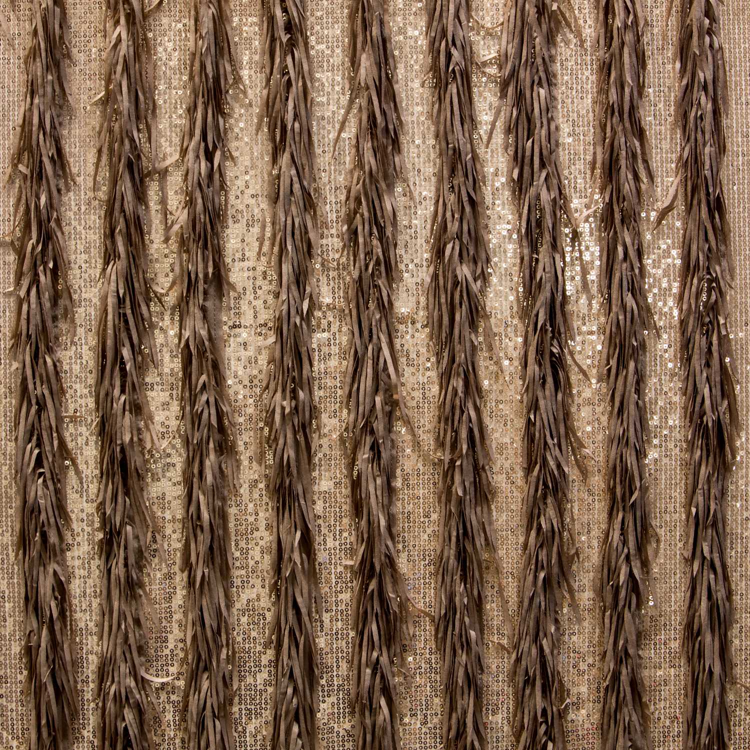 Tulle Franges Sequin Camel - Ribes y Casals