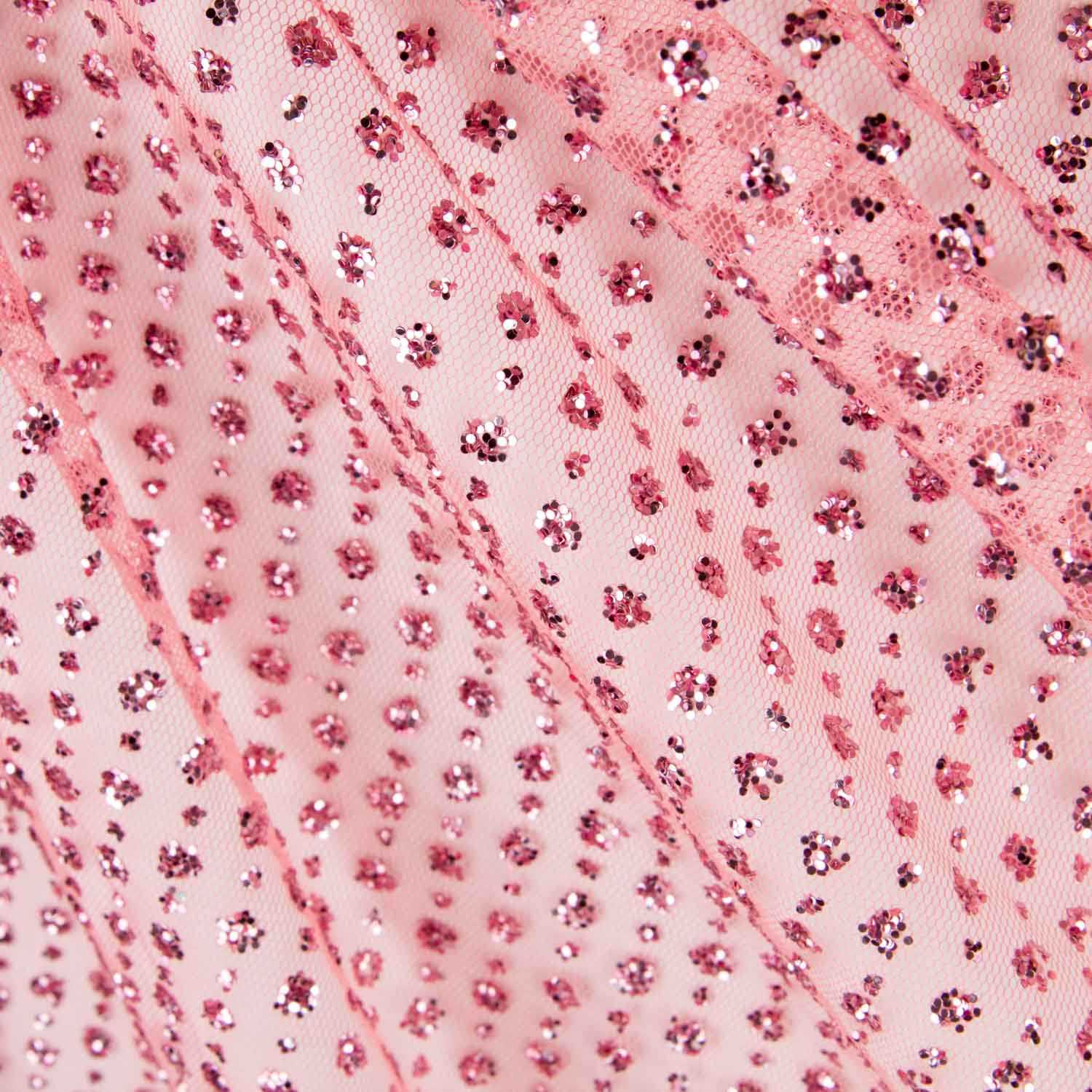 Tulle Paillettes Rouge - Ribes y Casals