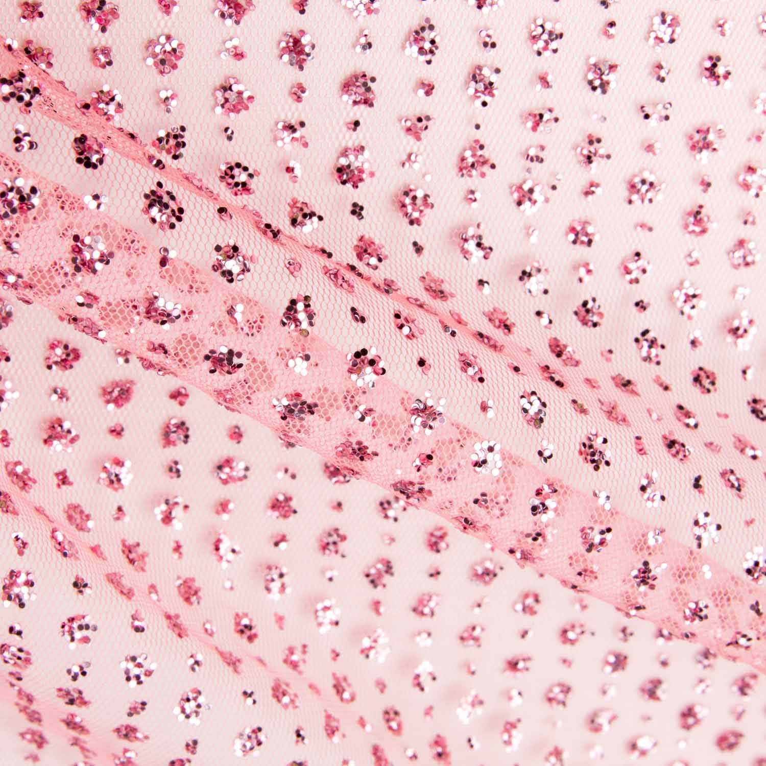 Tulle Paillettes Rouge - Ribes y Casals