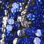 Tulle Sequin Bleu Rond - Ribes y Casals