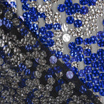 Tulle Sequin Bleu Rond - Ribes y Casals