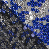 Tulle Sequin Bleu Rond - Ribes y Casals