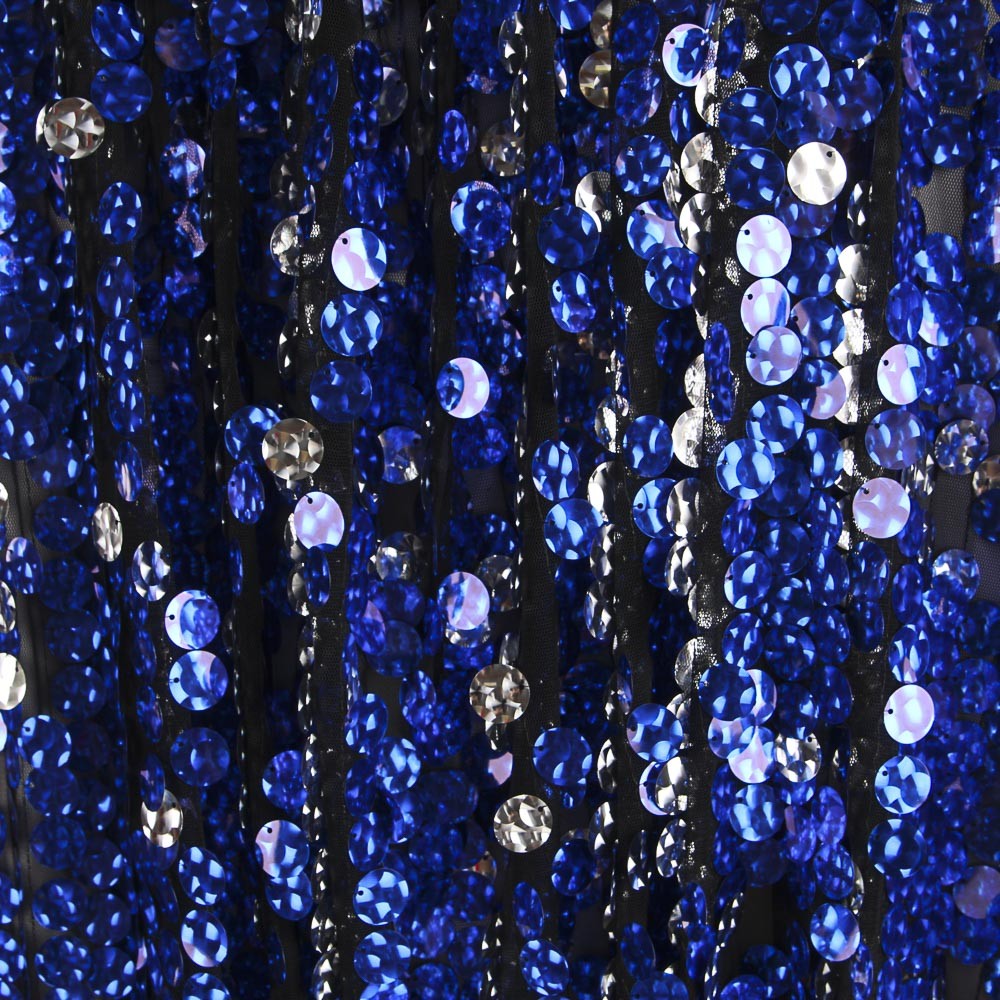Tulle Sequin Bleu Rond - Ribes y Casals