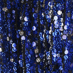 Tulle Sequin Bleu Rond - Ribes y Casals