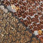 Tulle Sequin Cuivre Rond - Ribes y Casals