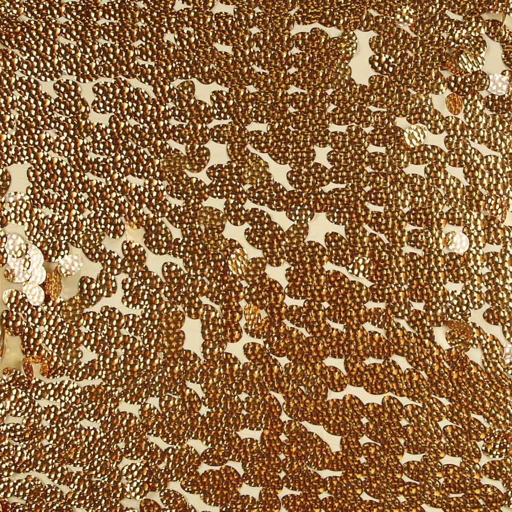 Tulle Sequin Doré Rond - Ribes y Casals