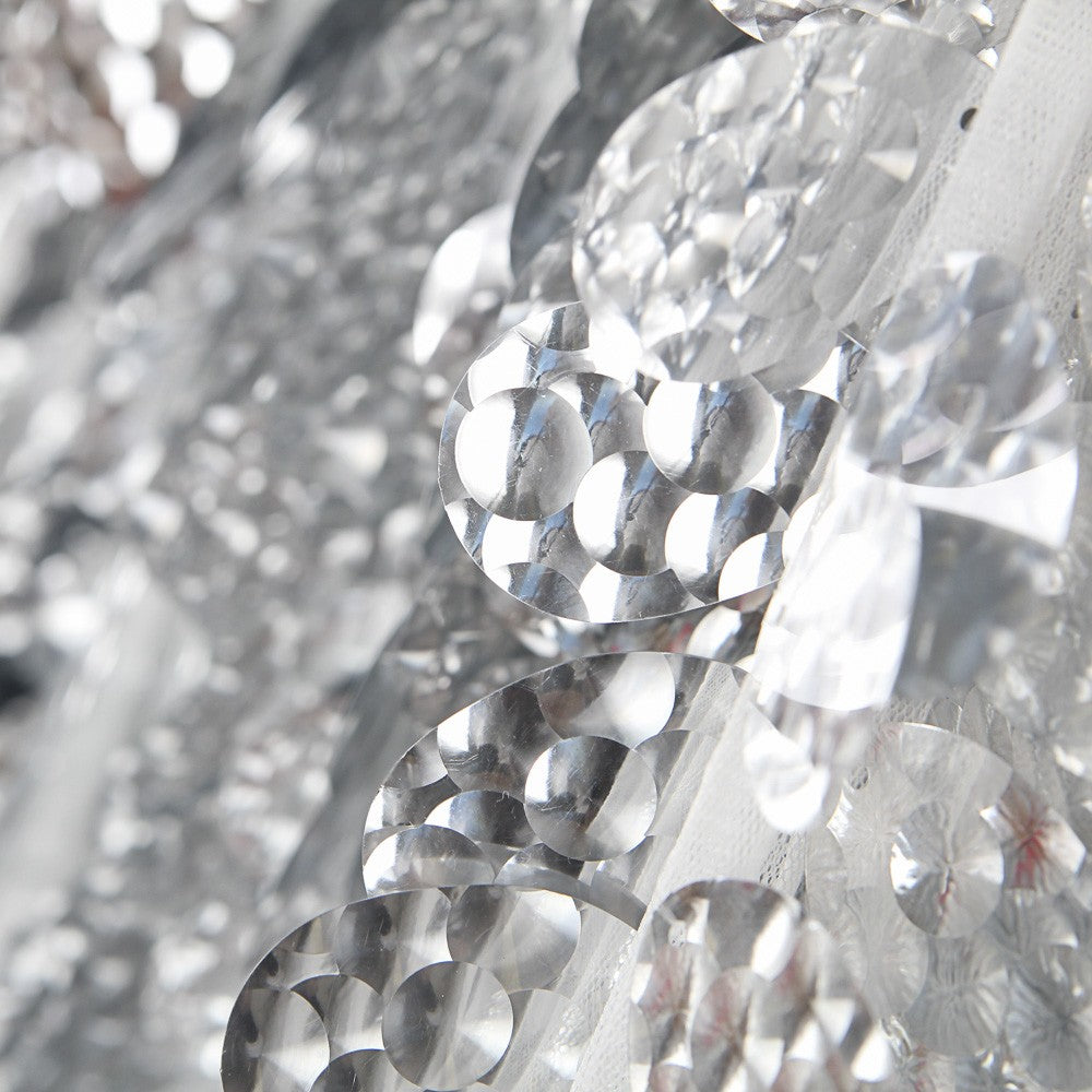 Tulle Sequin Argenté Rond - Ribes y Casals