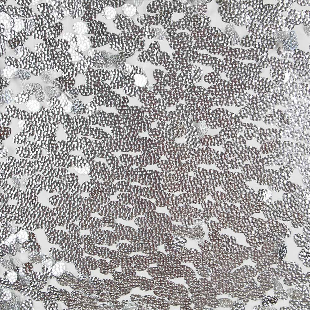 Tulle Sequin Argenté Rond - Ribes y Casals