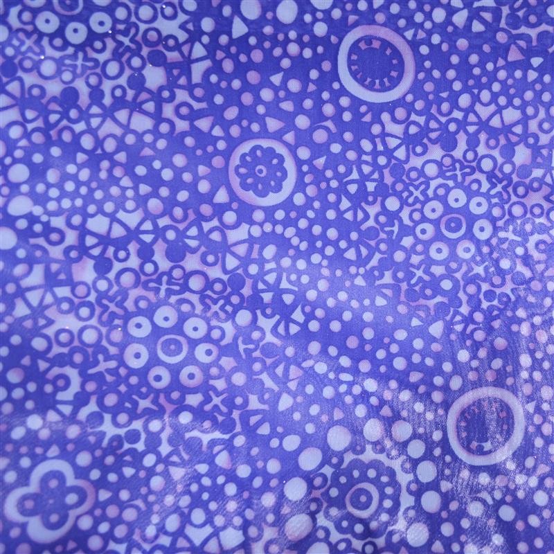 Tulle Lycra Géométriques Bleus - Ribes y Casals