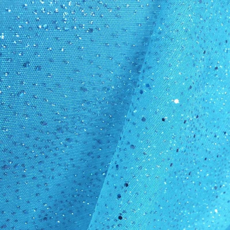 Tulle Moucheté Paillettes Turquoise - Ribes y Casals
