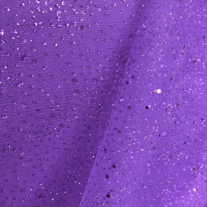 Tulle Moucheté Paillettes Violet - Ribes y Casals