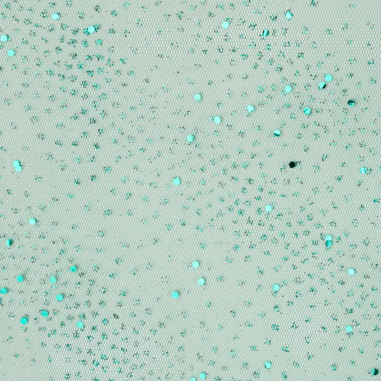 Tulle Paillettes Vert - Ribes y Casals