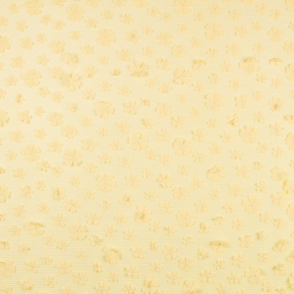 Tulle Plissé Fleur Jaune - Ribes y Casals