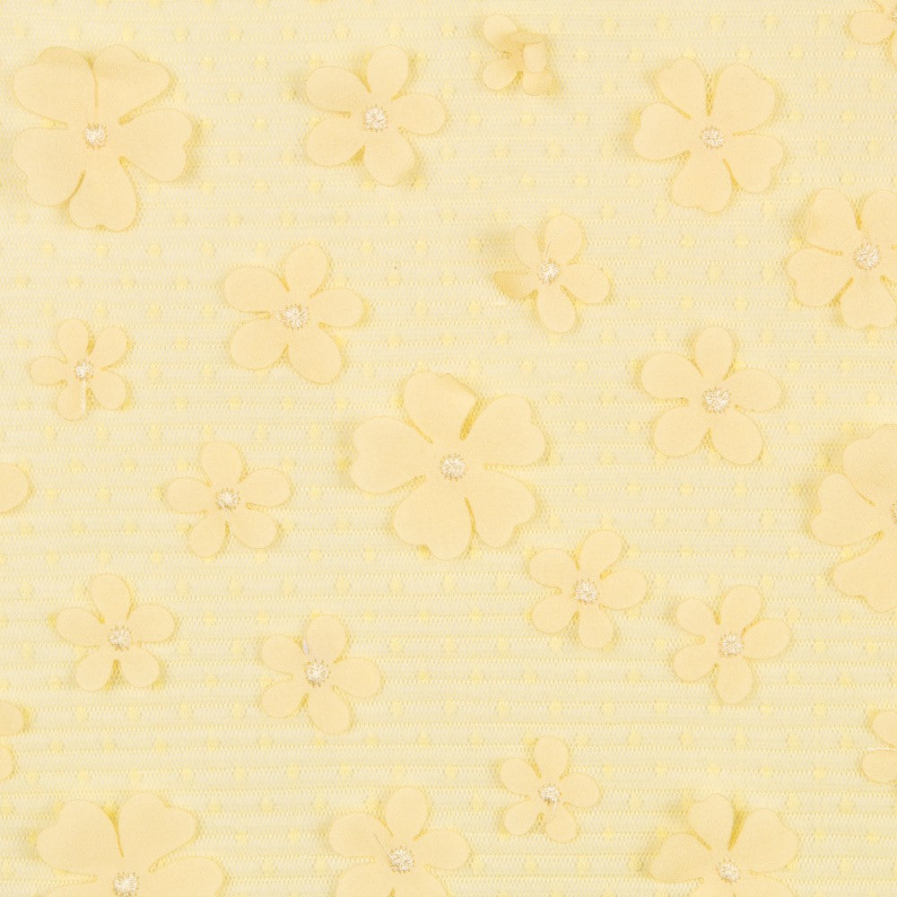 Tulle Plissé Fleur Jaune - Ribes y Casals