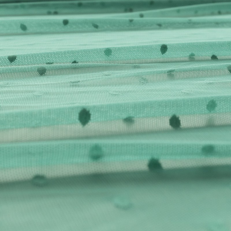 Tulle Plumeti Élastique Aigue-Marine - Ribes y Casals