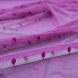 Tulle Plumeti Élastique Cyclamen - Ribes y Casals