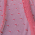 Tulle Plumeti Élastique Corail - Ribes y Casals