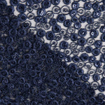 Broderie Fleur Paillette Bleu - Ribes y Casals