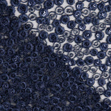 Broderie Fleur Paillette Bleu - Ribes y Casals