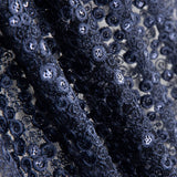 Broderie Fleur Paillette Bleu - Ribes y Casals