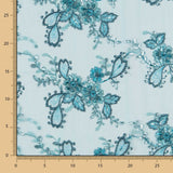 Tulle Brodé Aqua - Ribes y Casals