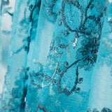 Tulle Brodé Aqua - Ribes y Casals