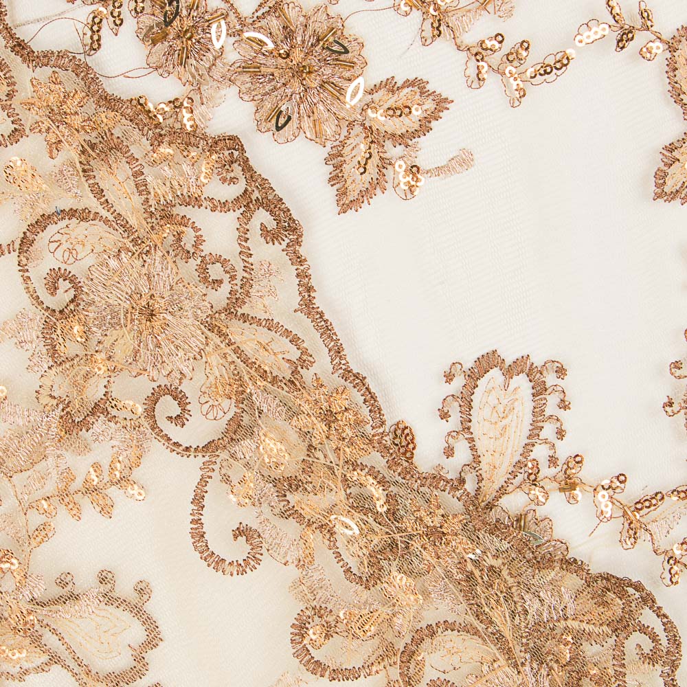 Tulle Brodé Doré - Ribes y Casals