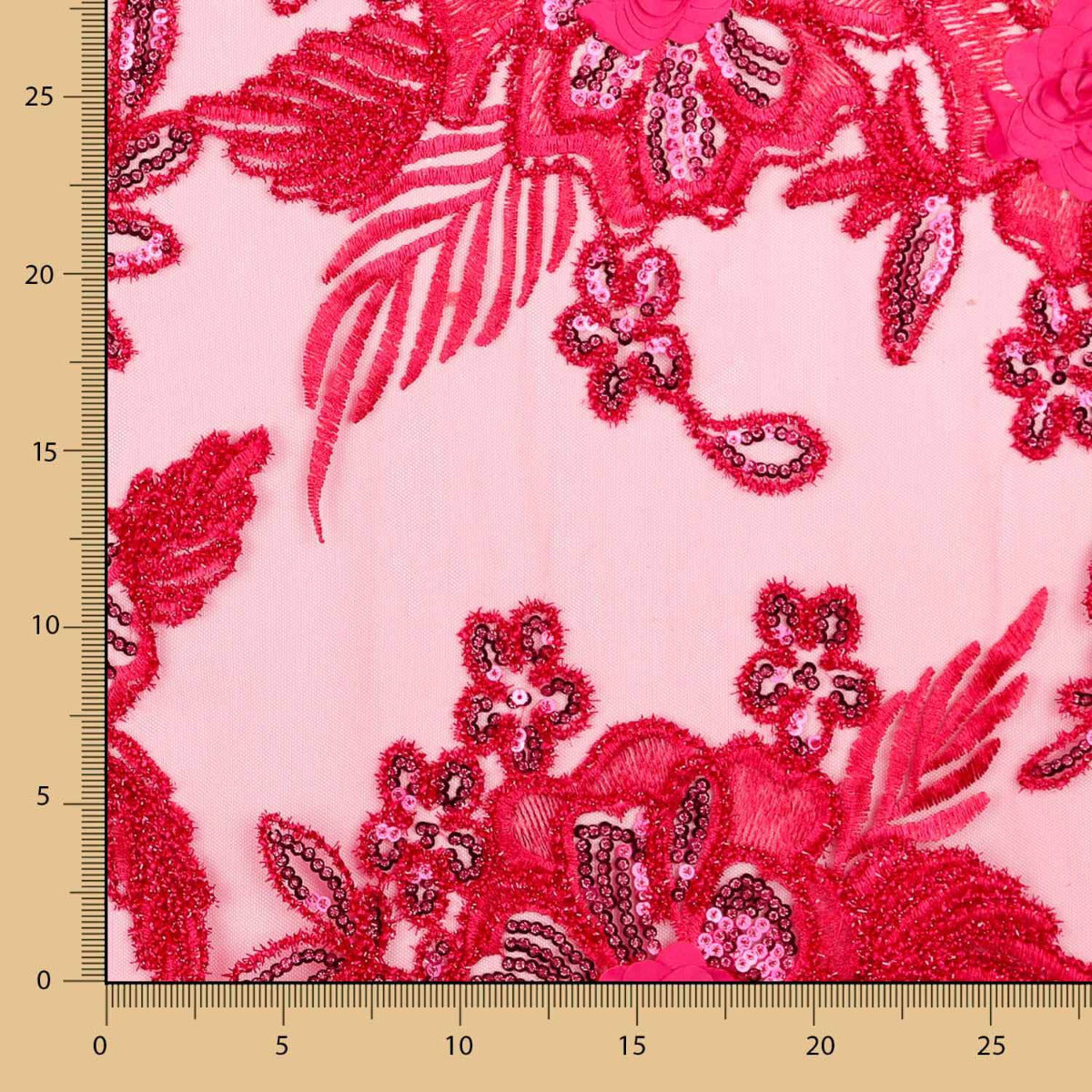 Tulle Brodé Fleurs Fantaisie - Ribes y Casals