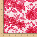 Tulle Brodé Fleurs Fuchsia - Ribes y Casals