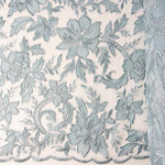 Tulle Brodé Fleur De Porcelaine - Ribes y Casals