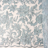 Tulle Brodé Fleur De Porcelaine - Ribes y Casals