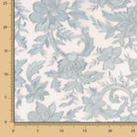 Tulle Brodé Fleur De Porcelaine - Ribes y Casals