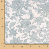 Tulle Brodé Fleur De Porcelaine - Ribes y Casals