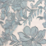 Tulle Brodé Fleur De Porcelaine - Ribes y Casals