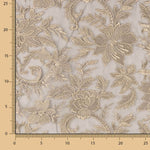 Tulle Brodé Fleur De Vison - Ribes y Casals