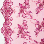 Tulle Brodé Fuchsia - Ribes y Casals