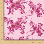 Tulle Brodé Fuchsia - Ribes y Casals
