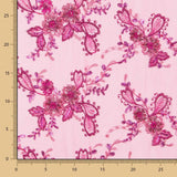 Tulle Brodé Fuchsia - Ribes y Casals
